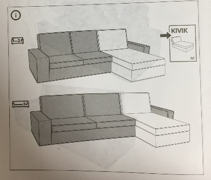 IKEAのソファを組み立て！中身はこんな感じ。座り心地や配送についても。